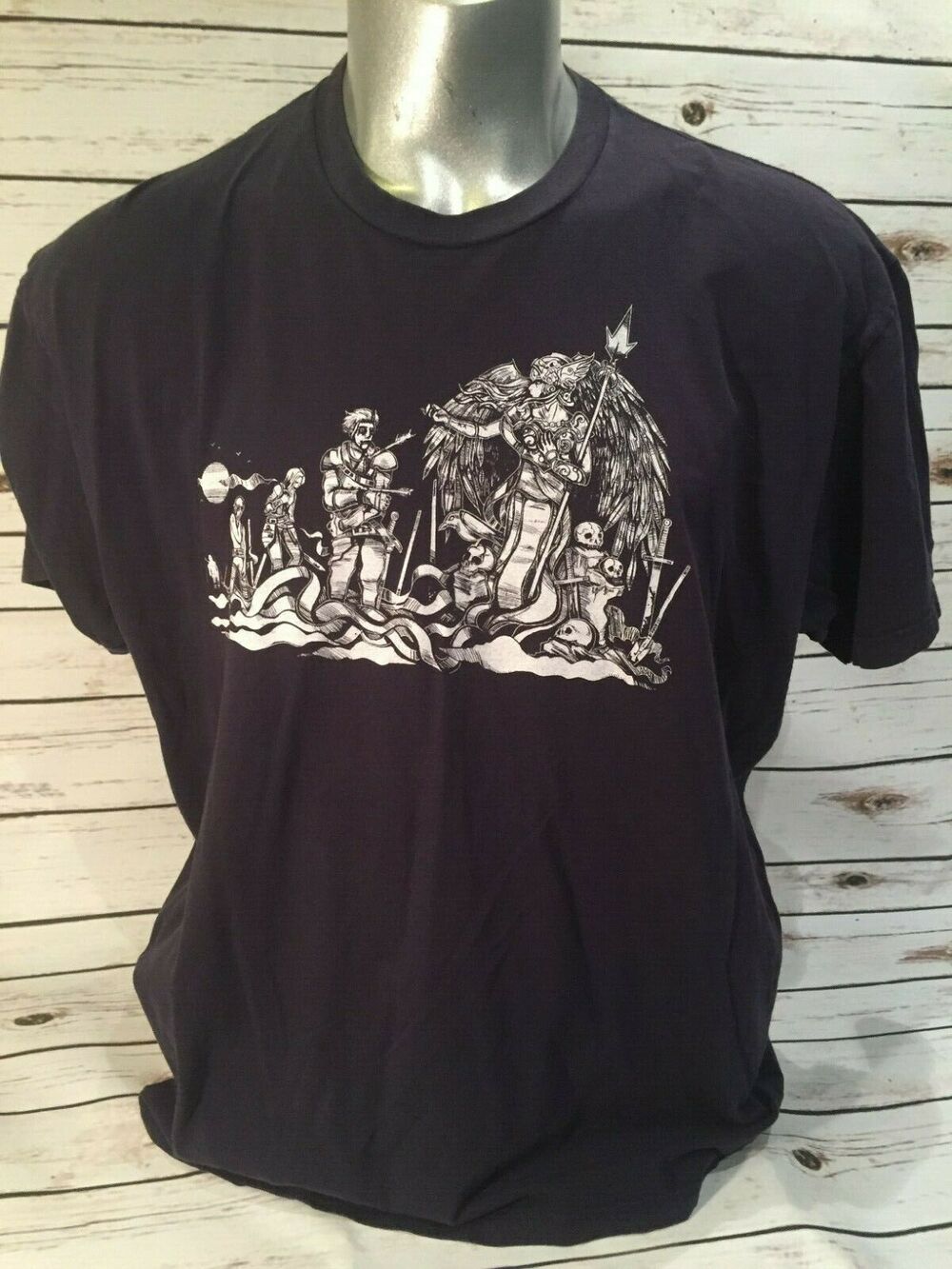 Shirt Woot Humor - Angel of Death Calling to Soldiers Warriors Grave Swords 3X